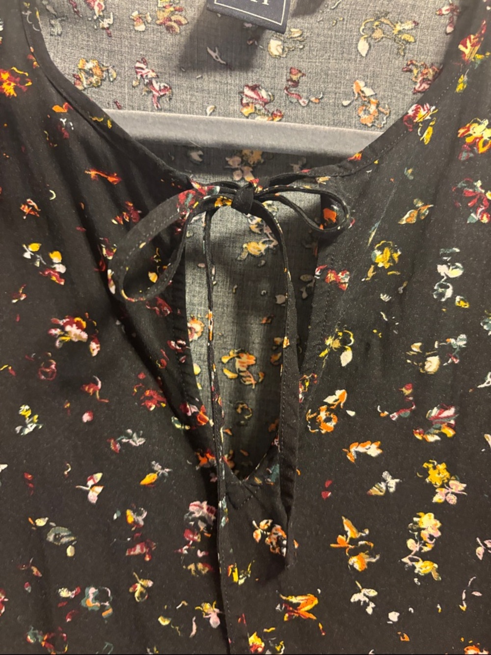 GAP Black Floral Mini Dress - Picture 4 of 5